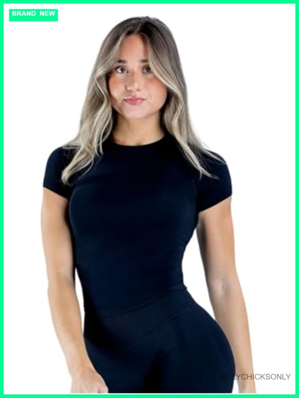 Nylon Seamless Cropped Workout Top Women Short Sleeve Gym Shirt
